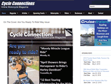 Tablet Screenshot of cycleconnections.com